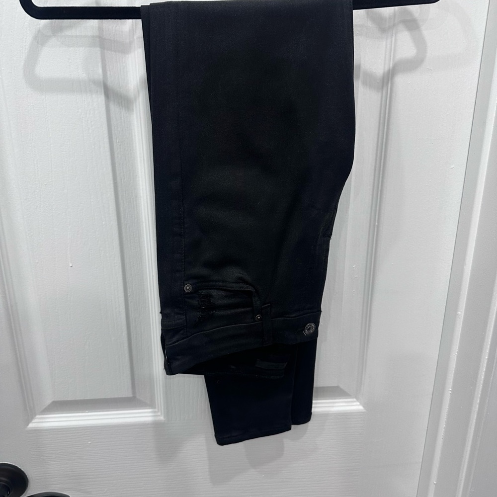 7 for mankind distressed super skinny oil wash - Picture 4 of 6
